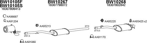 Veneporte 100137 - Система випуску ОГ autocars.com.ua