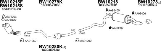 Veneporte 100143 - Система випуску ОГ autocars.com.ua