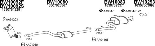 Veneporte 100152 - Система випуску ОГ autocars.com.ua