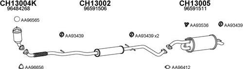 Veneporte 130002 - Система випуску ОГ autocars.com.ua