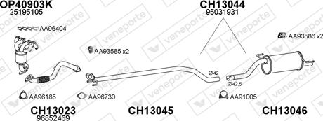 Veneporte 130024 - Система випуску ОГ autocars.com.ua