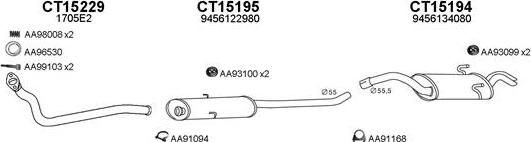 Veneporte 150062 - Система випуску ОГ autocars.com.ua