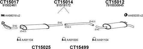 Veneporte 150102 - Система випуску ОГ autocars.com.ua