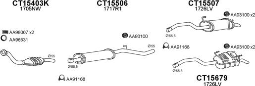 Veneporte 150456 - Система випуску ОГ autocars.com.ua