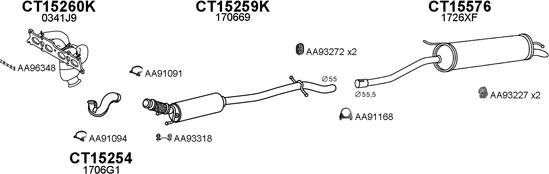 Veneporte 150577 - Система випуску ОГ autocars.com.ua