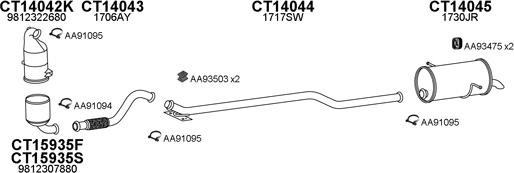 Veneporte 150796 - Система випуску ОГ autocars.com.ua