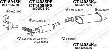 Veneporte 700189 - Система випуску ОГ autocars.com.ua