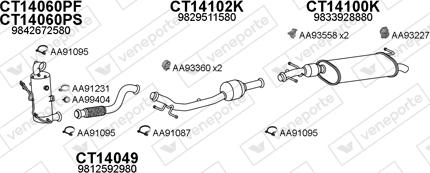 Veneporte 700196 - Система випуску ОГ autocars.com.ua