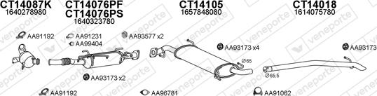 Veneporte 450982 - Система випуску ОГ autocars.com.ua