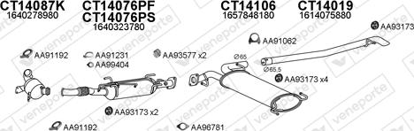 Veneporte 450984 - Система випуску ОГ autocars.com.ua