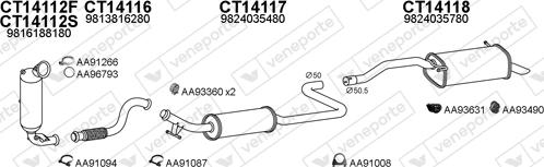 Veneporte 400803 - Система выпуска ОГ avtokuzovplus.com.ua