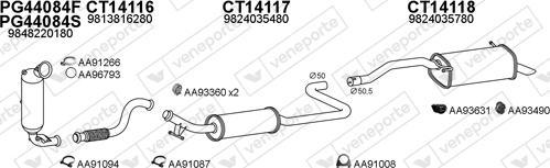 Veneporte 400805 - Система выпуска ОГ avtokuzovplus.com.ua