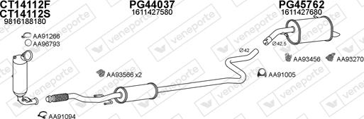 Veneporte 150849 - Система випуску ОГ autocars.com.ua