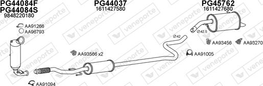 Veneporte 150851 - Система випуску ОГ autocars.com.ua