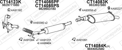 Veneporte 400819 - Система випуску ОГ autocars.com.ua