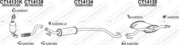 Veneporte 150870 - Система випуску ОГ autocars.com.ua