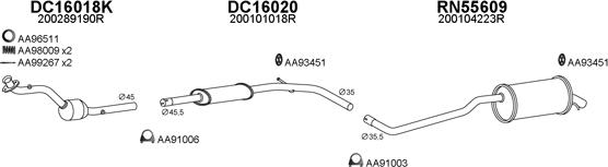 Veneporte 550777 - Система випуску ОГ autocars.com.ua