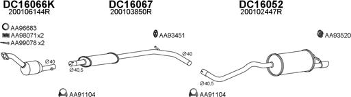 Veneporte 160032 - Система выпуска ОГ avtokuzovplus.com.ua