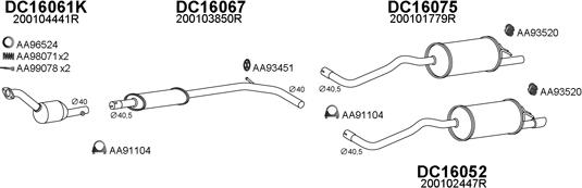 Veneporte 160035 - Система випуску ОГ autocars.com.ua