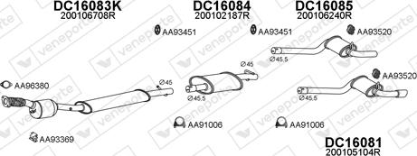 Veneporte 160072 - Система випуску ОГ autocars.com.ua