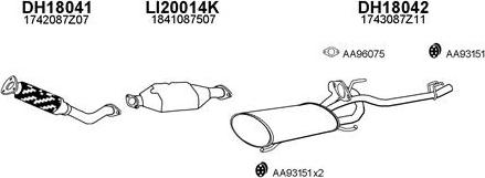 Veneporte 180020 - Система випуску ОГ autocars.com.ua