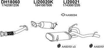 Veneporte 180023 - Система випуску ОГ autocars.com.ua