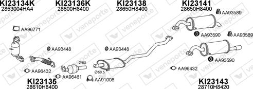 Veneporte 230058 - Система випуску ОГ autocars.com.ua