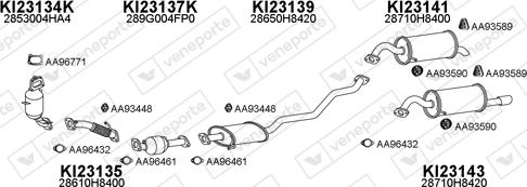 Veneporte 230059 - Система випуску ОГ autocars.com.ua