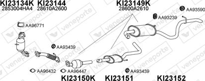 Veneporte 230063 - Система випуску ОГ autocars.com.ua