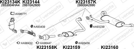 Veneporte 230065 - Система випуску ОГ autocars.com.ua