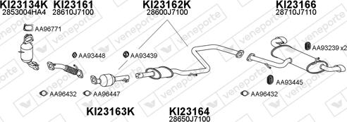 Veneporte 230067 - Система випуску ОГ autocars.com.ua