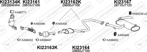 Veneporte 230068 - Система випуску ОГ autocars.com.ua