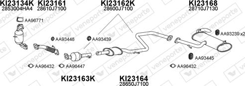 Veneporte 230069 - Система випуску ОГ autocars.com.ua