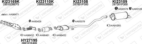 Veneporte 270075 - Система випуску ОГ autocars.com.ua