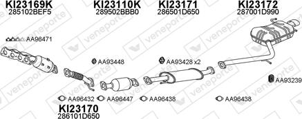 Veneporte 230072 - Система випуску ОГ autocars.com.ua