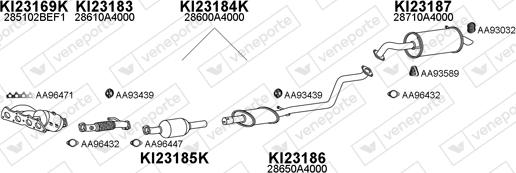 Veneporte 230079 - Система випуску ОГ autocars.com.ua