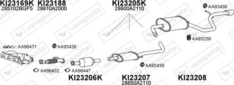 Veneporte 230084 - Система випуску ОГ autocars.com.ua