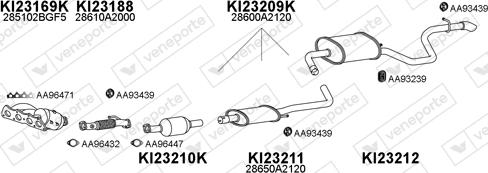 Veneporte 230085 - Система випуску ОГ autocars.com.ua