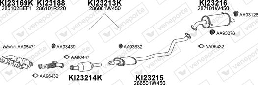 Veneporte 230086 - Система випуску ОГ autocars.com.ua