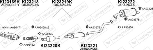 Veneporte 230088 - Система випуску ОГ autocars.com.ua