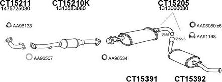 Veneporte 250064 - Система випуску ОГ autocars.com.ua