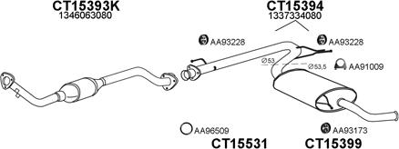 Veneporte 250069 - Система випуску ОГ autocars.com.ua