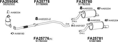 Veneporte 250251 - Система выпуска ОГ avtokuzovplus.com.ua