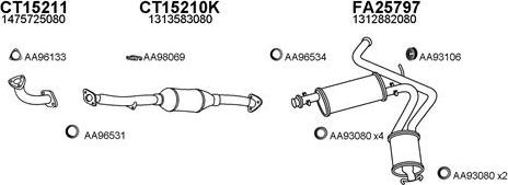 Veneporte 250400 - Система випуску ОГ autocars.com.ua
