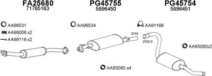 Veneporte 250459 - Система випуску ОГ autocars.com.ua