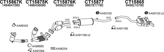 Veneporte 430109 - Система выпуска ОГ avtokuzovplus.com.ua