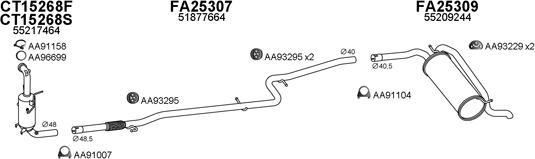 Veneporte 250534 - Система випуску ОГ autocars.com.ua