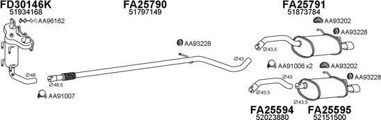 Veneporte 250586 - Система випуску ОГ autocars.com.ua