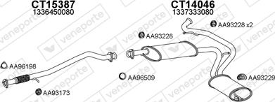 Veneporte 250597 - Система випуску ОГ autocars.com.ua