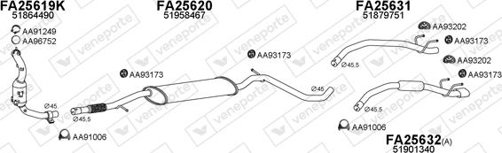 Veneporte 250605 - Система випуску ОГ autocars.com.ua